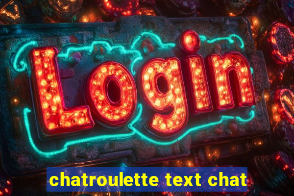 chatroulette text chat